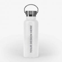 Customized  White 500 ml ThermoCarry Bottle Flasks with logo