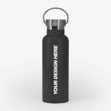 Customized  Black 500 ml ThermoCarry Bottle Flasks with logo