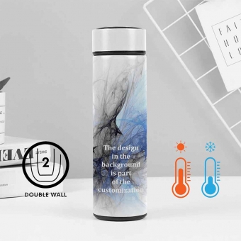 Custom Printed 500 ml Stainless Vacuum Tumblers with Strainer as Corporate Giveaways