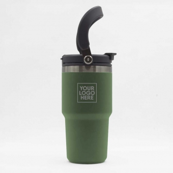 Custom Printed 600 ml TYESO Hot & Cold Travel Mug with Handle as 