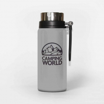 Customized  Gray 620 ml CAMPER Vacuum Thermo Flasks with Strainer with logo