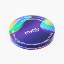 Custom Printed 8 cm Diameter Glass Paperweights as Corporate Giveaways