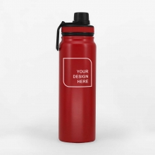 Customized  Red 800 ml NITRO Double Wall Stainless Bottles with logo