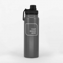 Customized  Gray 800 ml NITRO Double Wall Stainless Bottles with logo