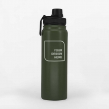 Customized  Green 800 ml NITRO Double Wall Stainless Bottles with logo
