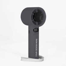 Customized  Gray M11 Handheld Rechargeable USB Fans with Variable Speed with logo