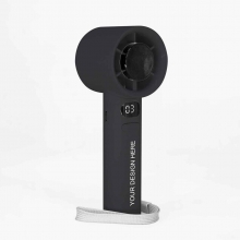 Customized  Black M11 Handheld Rechargeable USB Fans with Variable Speed with logo