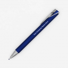 Customized  Blue MELVIN Aluminum Sign Pens with logo