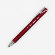 Customized  Red MELVIN Aluminum Sign Pens with logo