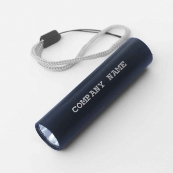 Custom Printed USB Chargeable LED Flashlight with Blinking Mode as Corporate Giveaways