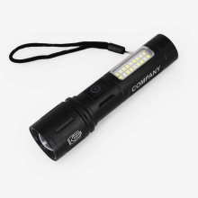 Custom Printed USB Chargeable LED Flashlights with SOS Signal as Corporate Giveaways