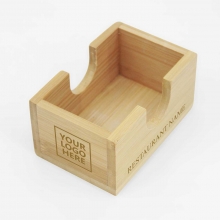 Mypowderblue New Product Bamboo Coaster Storage Rack
