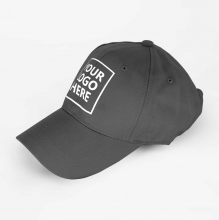 Customized  Black Fine Cotton Unisex Baseball Caps  with logo