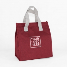 Customized  Red GEM Insulated Lunch Bags with Velcro with logo