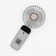 Custom Printed Handheld Rechargeable USB Fan with Stand and Lanyard as Corporate Giveaways