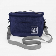 Custom Printed Insulated Lunch Bag with Strap as Corporate Giveaways