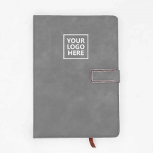 Customized  Gray JUPITER Cushion Bound Journals with logo