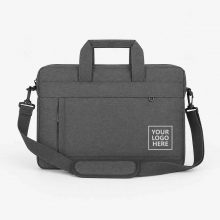 Customized  Gray Laptop Bags with Shoulder Strap #2 with logo