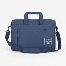 Customized  Blue Laptop Bags with Shoulder Strap #2 with logo