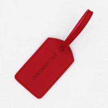 Custom Printed Leatherette Luggage Tag with Debossed Text or Printed Logo as Corporate Giveaways