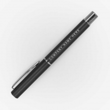 Customized  Black LEVI Promotional Plastic Pens with logo