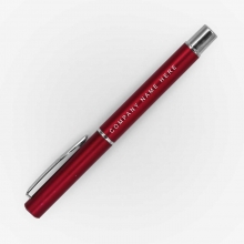 Customized  Red LEVI Promotional Plastic Pens with logo