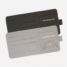 Custom Printed Medium-Sized Leatherette Organizers for Car Visor as Corporate Giveaways
