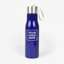 Custom Printed 500 ml Promotional Stainless Steel Water Bottles with Strap as Promotional Items