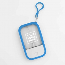 Mypowderblue New Product Rectangular Alcohol Spray Bottles with Carabiner