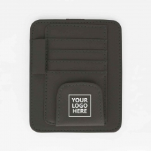 Customized  Black Small-Sized Leatherette Organizers for Car Visor with logo