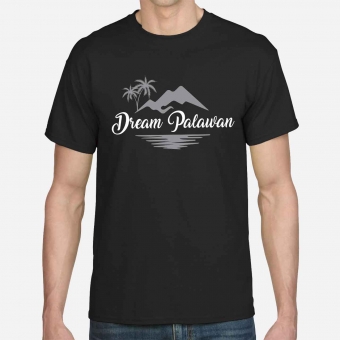 Customized  Black Promotional Round Neck Color T-Shirts with logo