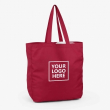 Customized Golden Yellow Spacious Polyester Laundry Tote Bags with logo