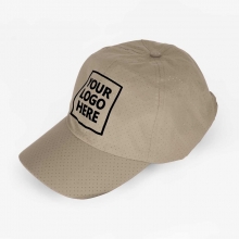 Customized  Beige Ultra-Light Golf Caps with logo