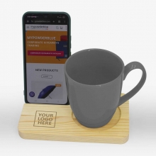 Mypowderblue New Product Wooden Coasters with Phone Stand