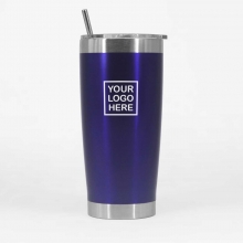 Custom Printed YETI Double Wall Stainless Tumblers with Straw as Corporate Giveaways