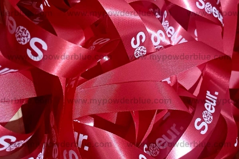 1 inch x 50 meters Satin Ribbons sample