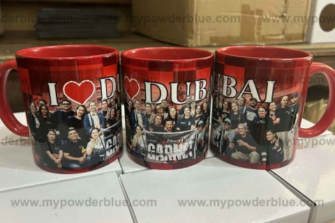 11 oz Checkered Coffee Mugs sample