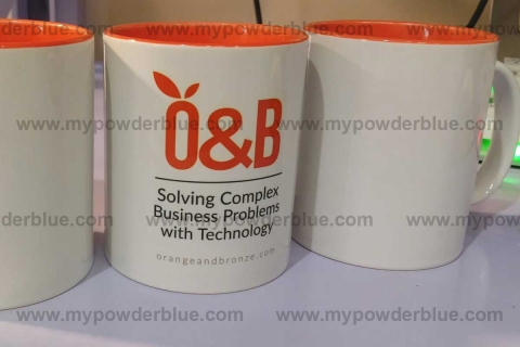 11 oz Two Tone Ceramic Mugs sample