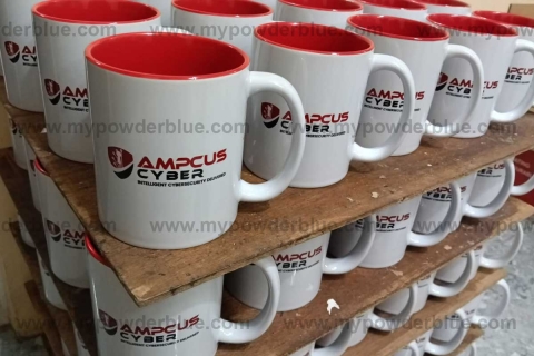 11 oz Two Tone Ceramic Mugs sample