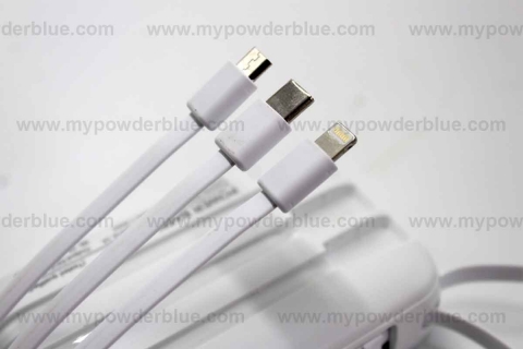 12000 mAh Solar Power Banks with Built-in Cables shot