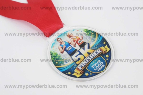 2.75 inches Diameter Round Acrylic Medals shot
