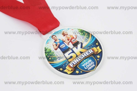 2.75 inches Diameter Round Acrylic Medals shot