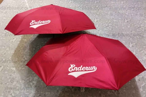 21 inches Automatic Folding Pongee Umbrellas with UV Protection (Class B) sample