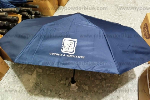 21 inches Automatic Folding Pongee Umbrellas with UV Protection (Class B) sample