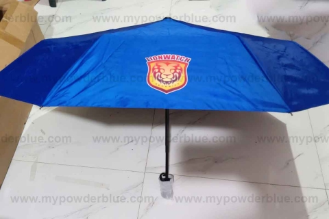 21 inches Automatic Folding Pongee Umbrellas with UV Protection (Class B) sample