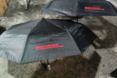 21 inches Automatic Folding Pongee Umbrellas with UV Protection (Class B) sample