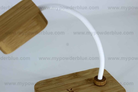 2-in-1 Bamboo Wireless Charging Pads with Night Lamp shot