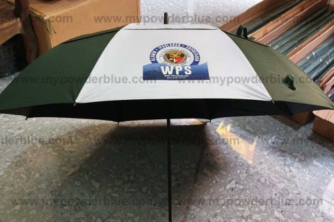30 inches Double-Canopy Golf Umbrellas with 1 White Panel sample