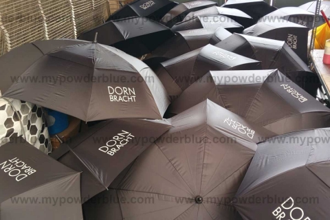 30 inches Double-Canopy Golf Umbrellas with EVA foam Handle sample