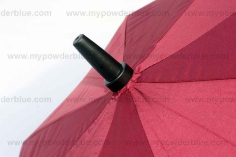 30 inches Single Canopy Pongee Umbrellas with UV Protection shot